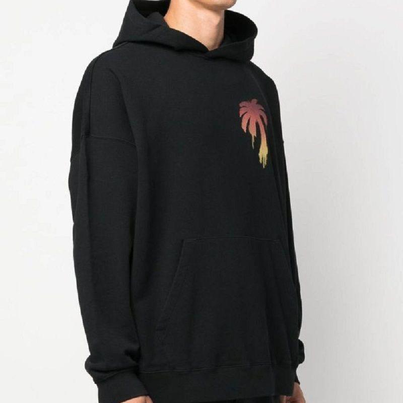 PALM ANGELS Palm Tree Printed Hoodie PMBB126F23FLE0021025