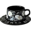 Mug Ceramic Cup Water Cup Retro Coffee Cup Saucer Set Nordic Ins Simple and Beautiful Girls Cup