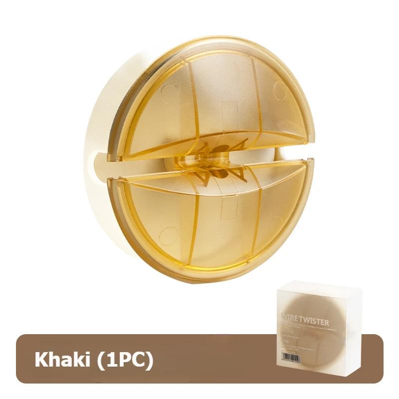 1 шт. Сворачивающееся устройство для намотки кабеля, портативное круглое устройство для хранения кабеля, 4 цвета, гибкий органайзер для кабелей для наушников / зарядного устройства