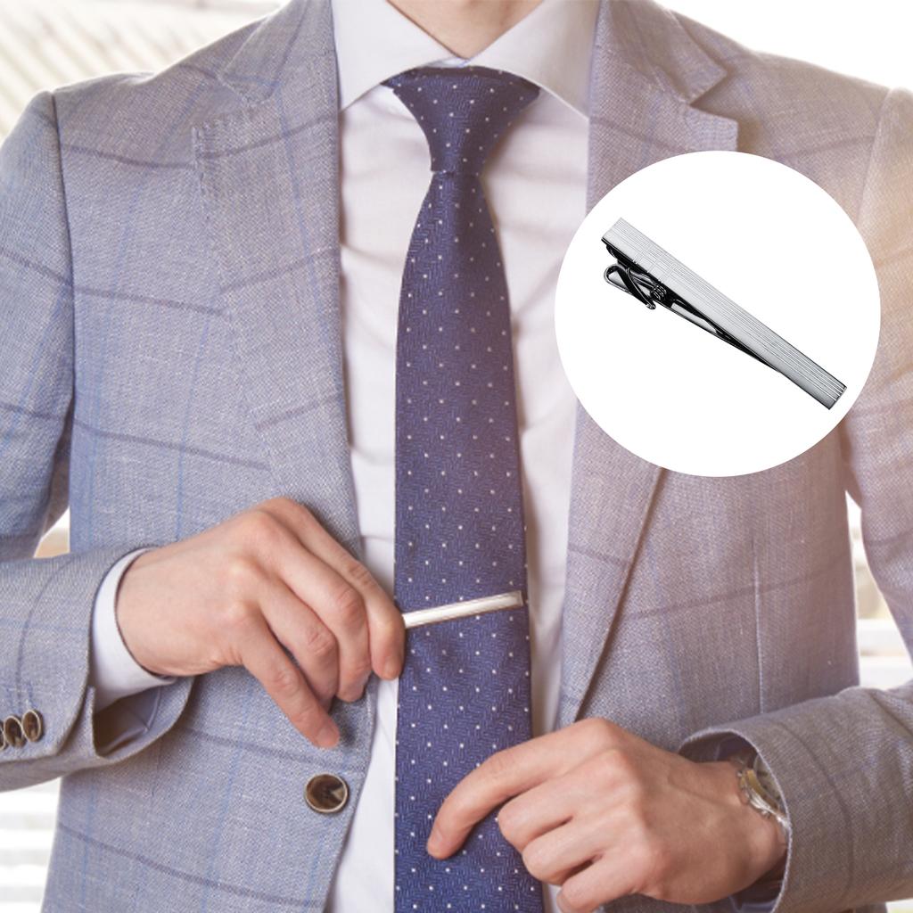 Fashion Business Men's Tie Clip Simple Electroplating Polishing Non-allergic Collar Clip Suit Tie