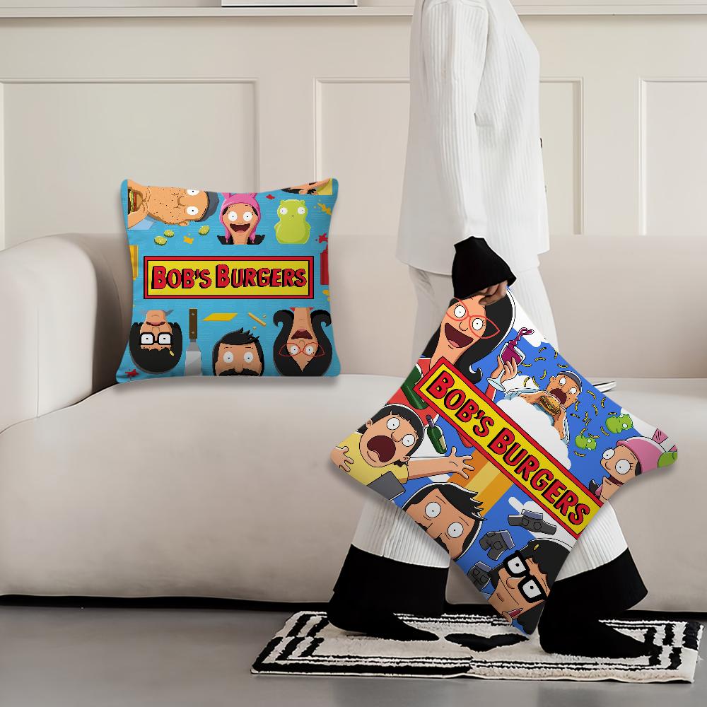 Cartoon B-Bobs Cute B-Burgers cool cushion cover Pillow Cover Home Sofa living Decoration Room Office Car Nordic Simplicity