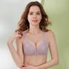 Бесшовный кружевной бюстгальтер без косточек большого размера с застежкой спереди и красивым дизайном спинки