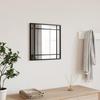 VidaXL Wall Mirror Black 40x40 Cm Square Iron 358633