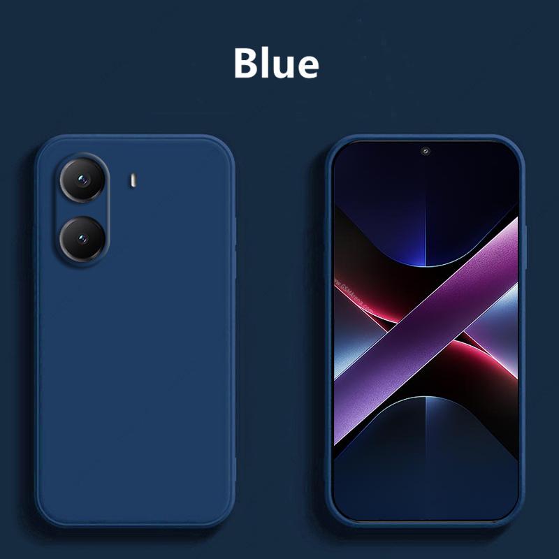 Жидкий силиконовый чехол для телефона Xiaomi Poco X7 Pro, противоударный чехол Funda, задняя крышка для Xiaomi Poco X7