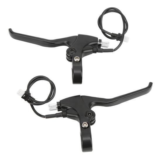 1 Pair Electric Bicycle Brake Levers Electric Bicycle Brake Handle Diameter 22.2mm for Tongsheng TSDZ‑2 Motor Black 