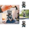 Cute Cartoon Grey Cat Pattern Acrylic Pendant For Auto Interior Accessories