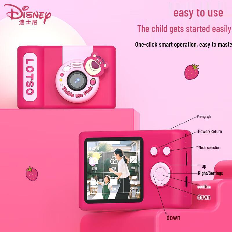 Disney C1 Цифровая камера Микки для детей, штепсель CN (адаптер в комплекте)