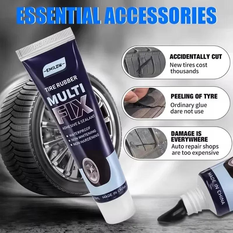 Universal Car Tire Repair Gel Tire Repair Gel Rubber Adhesive Not Corrosive Tire Scratches Cracks and Holes Repair Special Gel