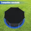 14ft Outdoor Trampoline Shade Cover Trampoline Cover Anti  UV Trampolines Top Cover Sunshade Black