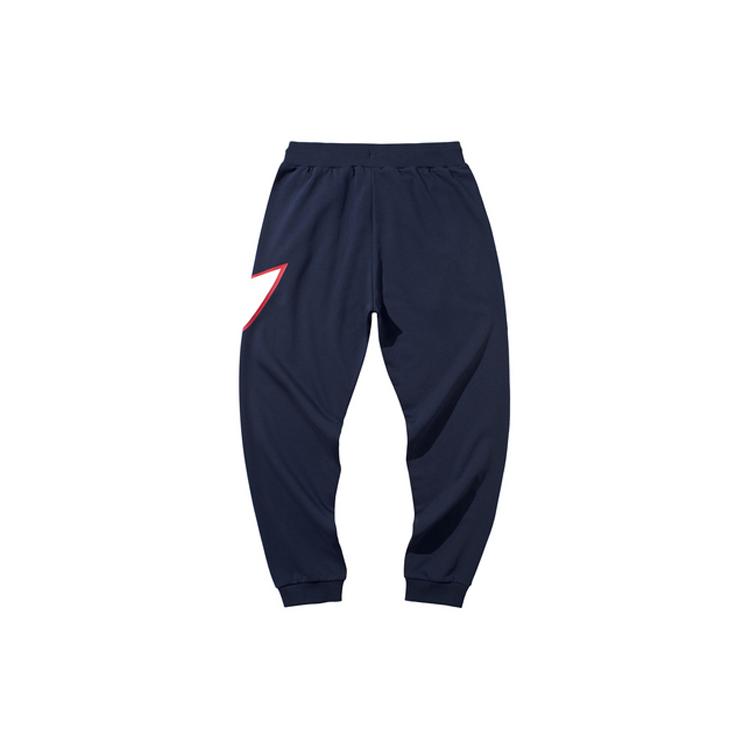 Мужские вязаные спортивные штаны Li Ning, чернильно-синие, AKLP843-8