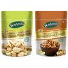 Happilo Premium Californian Roasted and Salted Pistachios, 200g & Deluxe 100% Natural Kashmiri Walnut Kernels, 200g Combo