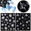 Nail Art Decals Decoration Self Adhesive Nail Art Stickers Manicure Design White Snow Sticker for Nail Design Merry Christmas