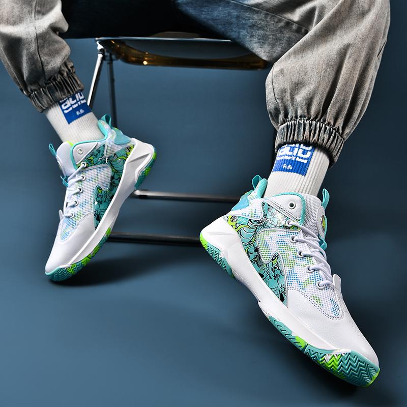 Баскетбольные кроссовки, мужские кроссовки, легкие амортизирующие кроссовки, дышащие кроссовки с сеткой, мужская обувь