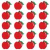 20 Pieces Red Clothing Iron-on Embroidered Patch Polyester Cute Fruit Sew on/Iron On Patches Women