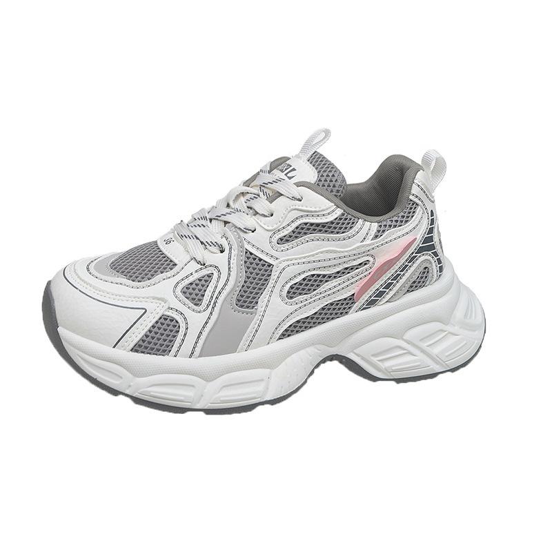 Sports Shoes Women Sneakers Spring New Style, Thick Sole Height Increasing, Versatile And Walking Shoes Casual Sports Shoes