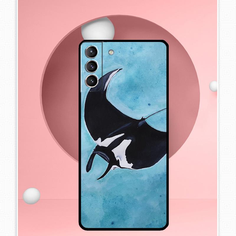 Чехол с животным скатом для Samsung Galaxy S24 Ultra S22 Plus S20 S21 FE S8 S9 S10 Note 10 20 S23 Ultra