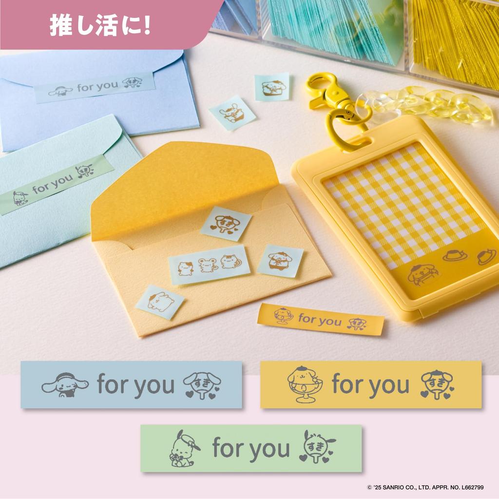 Casio Name Land Label Sanrio Characters Collaboration Tape Included i-ma Printer, Model, Smartphone-Specific, KL-SP10-SA2 Set, KL-SLSA2 (3.5mm-18mm