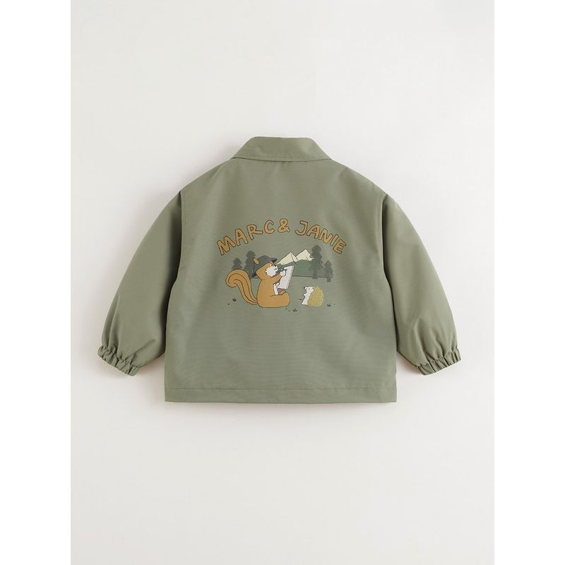 Waterproof, Windproof, and Stain-Resistant Mark Jenny Boys' Outdoor Camping Little Squirrel Jacket Baby 2026 Spring New Model 250086