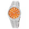 Tsuyosa Stainless Steel Orange Dial Automatic NJ0151-88Z Men's Watch