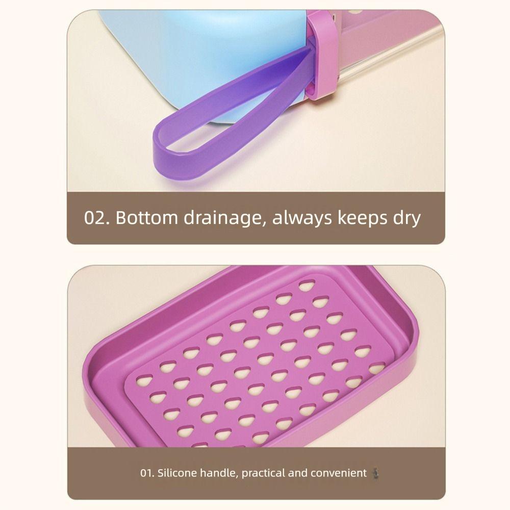 Мультяшная мыльница Dopamine, портативная герметичная пластиковая мыльница, прозрачная герметичная крышка, контейнер для мыла, для активного отдыха на свежем воздухе