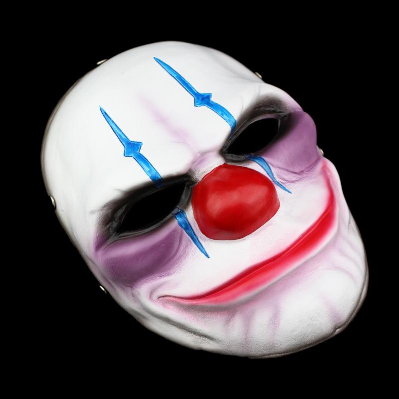 Game Payday 2 The Heist Wolf Chains Hoxton Dallas Resin Mask Halloween Clown Cosplay Prop Costume Party Fans Collect House Decor