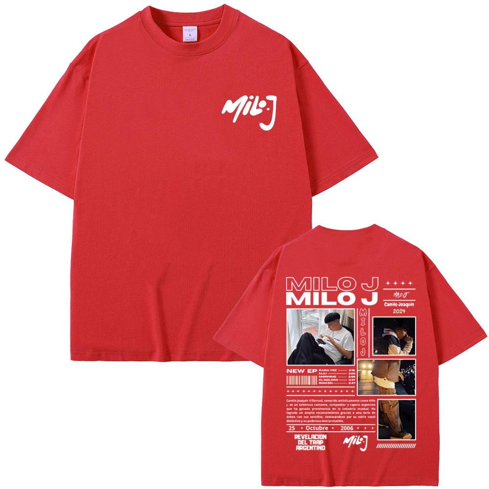 Rapper Milo J 111 Album Graphic T Shirt Unisex Unisex Hip Hop Fashion Oversized Short Sleeve Tshirt Unisexs Casual Pure Cotton Tshirt