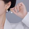 Серьги-пусеты из французского жемчуга 2024: Элегантный и универсальный, высококлассный дизайн в стиле легкой роскоши для женщин