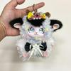 Vinyl Sheep Keychain Pendant Bag Charm Anime Gifts Keychain Cartoon Goats Keyring Hanging Pendant Birthday Christmas Gifts