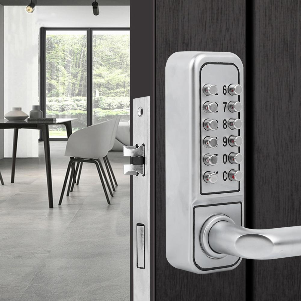 Цинковый сплав водонепроницаемый пароль механический кодовый замок без ключа для офисных внутренних деревянных дверей