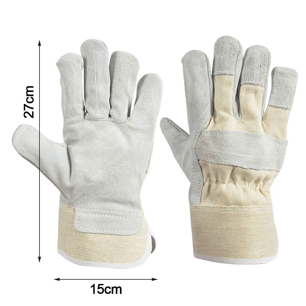 Thick Labor Gloves Cowhide Safety Gloves New Mechanic Glove