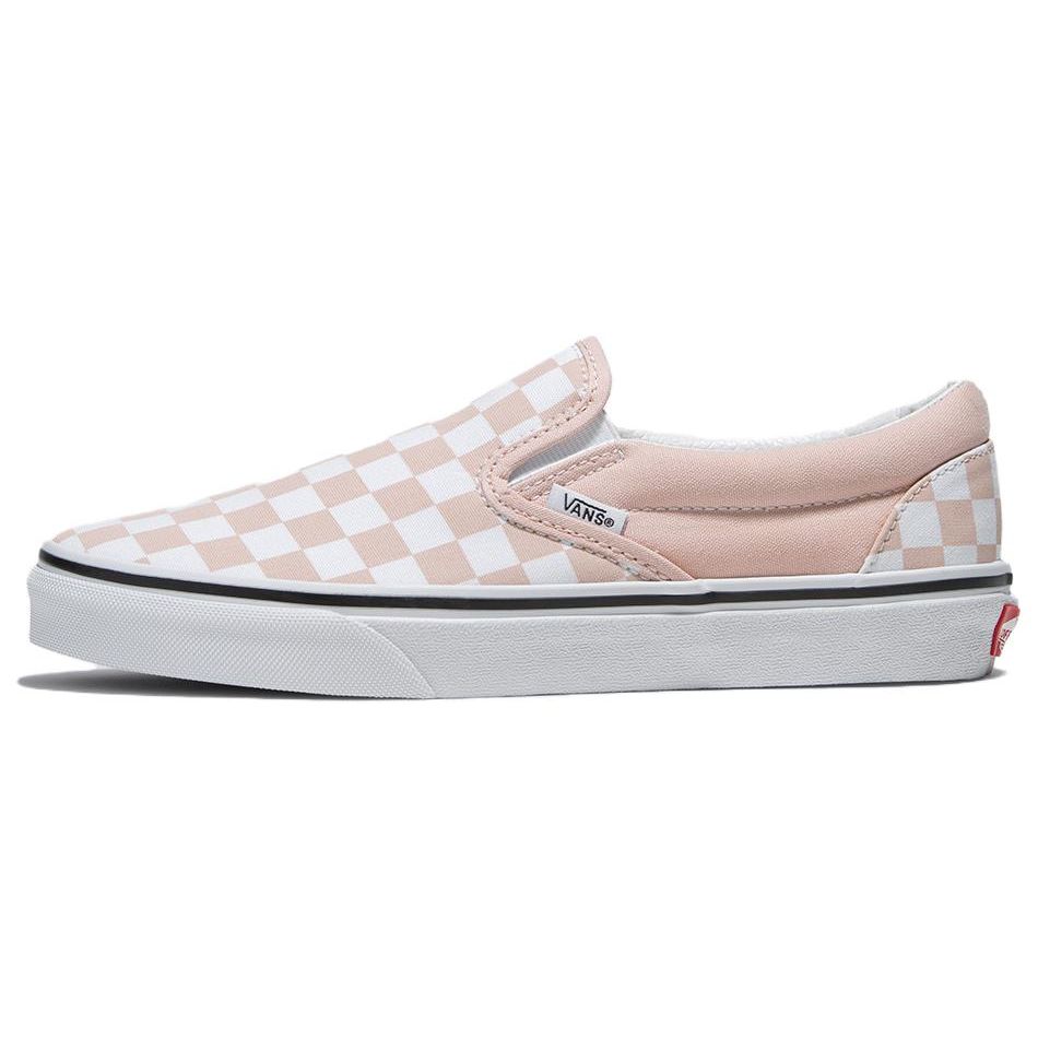 Vans Classic Slip-On Low Top Skate Shoes Unisex Sneakers Pink White VN000BVZBQL