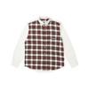 SS23 Spring Collection Plaid Contrast Collar Long Sleeve Shirt Unisex Tops Off-White PLC23006