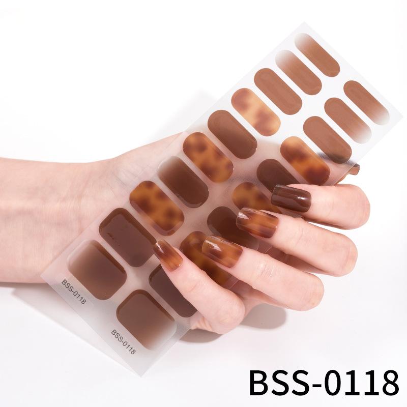 Gel Manicure Stickers Semi-cured Gel Nail Stickers Nail Polish Glue Manicure Stickers