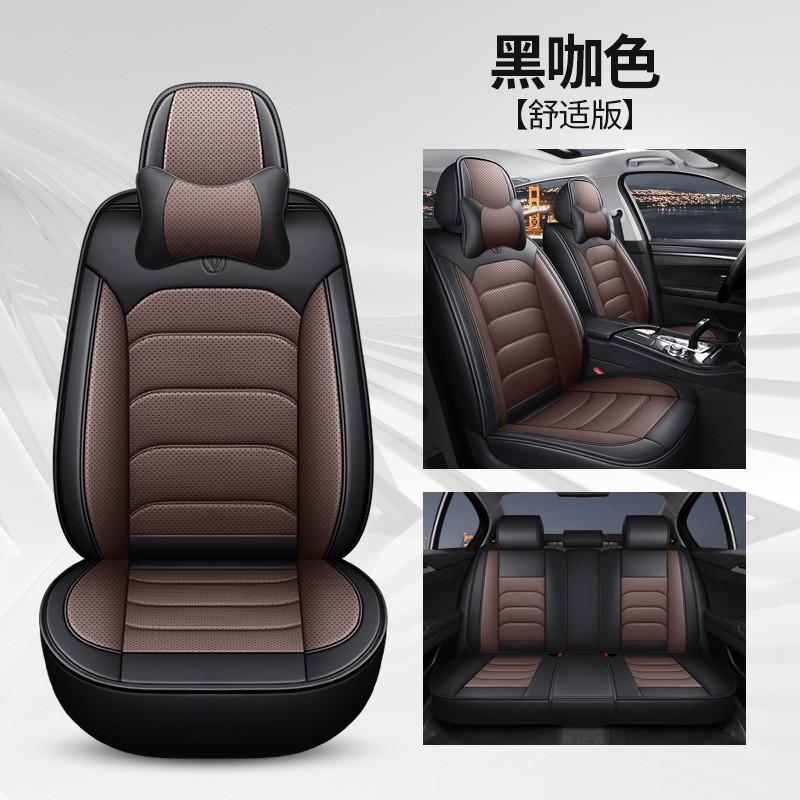 Universal 5-Seat Car Seat Covers Full Wrap Leatherette Auto Interior Protection