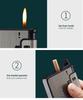 Focus YH001 Portable Cigarette Case with Replaceable Lighter - Creative, Separable Design