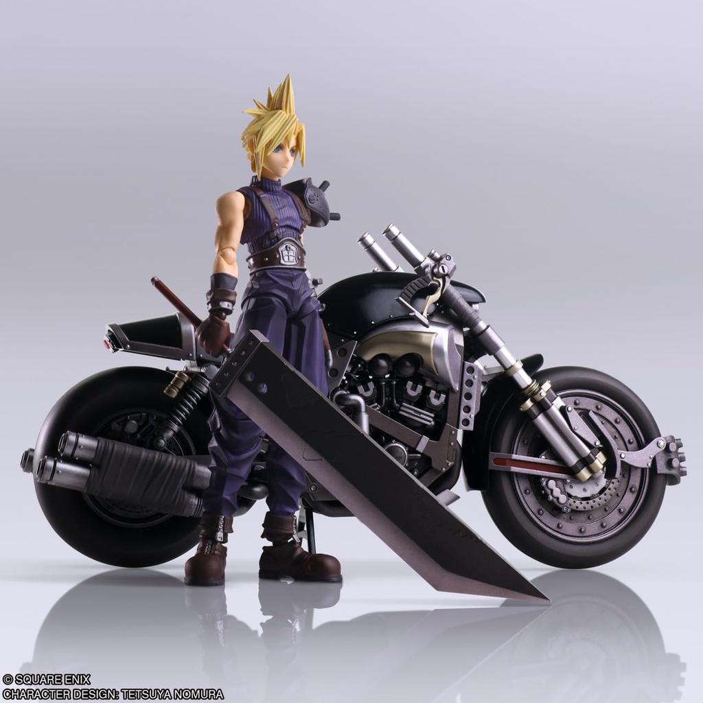 Final Fantasy VII Bring Arts Strife Hardy PVC painted action figure <Cloud & Daytona>