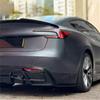 ModelY Spoiler Rear Door Tail Trunk Wing ABS Carbon Fiber Look For Tesla Model 3/Y 17-24 Accessories Model3 Highland 2025+ HOT