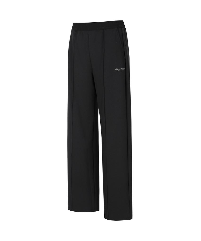 DISCOVERY EXPEDITION Women'S Freshvent Knit Training Semi-Wide Pants (Black)