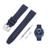Jumpsunfun 20mm Silicone Watch Band for Omega X Swatch Speedmaster Blue MoonSwatch,