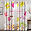 Детская картина 3D Шторы Солнце Радуга Луна Насекомые 2 Панели Гостиная Спальня Кухня Балкон Окно Декор Шторы