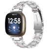 Ремешок с бриллиантами для Fitbit Versa 4 3 Sense 2, аксессуары для умных часов, металлический браслет из смолы из нержавеющей стали, ремешок Fitbit Versa 3