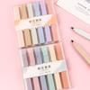 6 Color Highlighter Set Soft Highlighter Marker Pens Aesthetic Pastel Colours Diary Planner Notes Office School Supplies