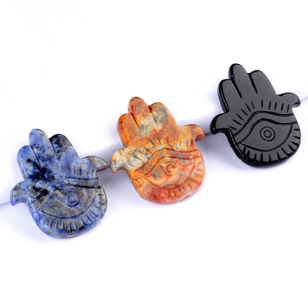 Buddha's Hand Ornaments Natural Stone Mini Decorative Ornament Lucky Gift Spiritual Jewelry Home Decor