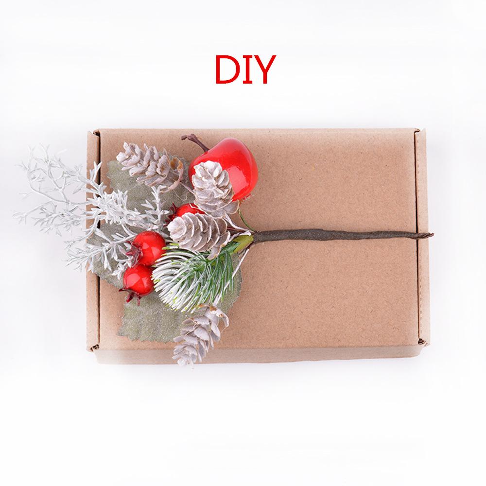 Белоснежные сосновые шишки искусственный букет растений рождественское украшение для дома декор рождественской елки рождественские аксессуары для венка