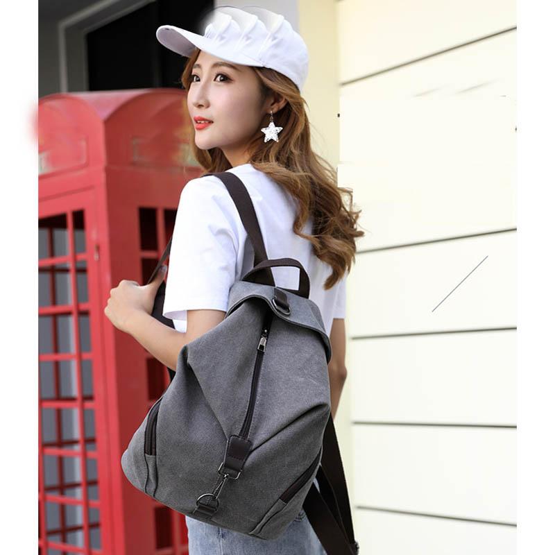 Рюкзак из холста, женская сумка в стиле ретро, ​​повседневная мода, корейский рюкзак для отдыха в студенческом стиле, осенне-зимний дорожный рюкзак, студенческий рюкзак большой емкости