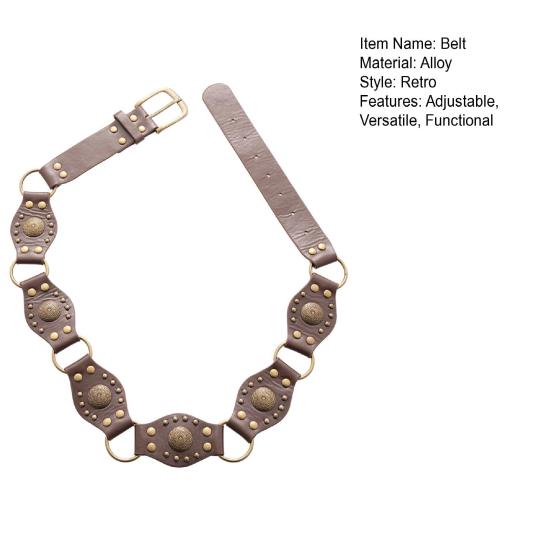 Ретро Женский Пояс Богемный Стиль Сплав Искусственная Кожа Поясная Цепочка Платья Рубашки Топы Талия