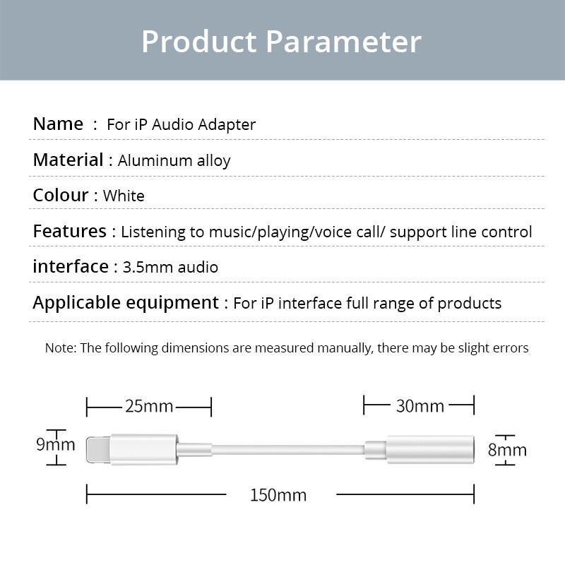FONKEN 3,5 мм соединительный кабель-адаптер Bluetooth Lightning на 3,5 мм Aux разъем для наушников аудиоадаптер для iPhone 7/7plus/X/11Pro/XS