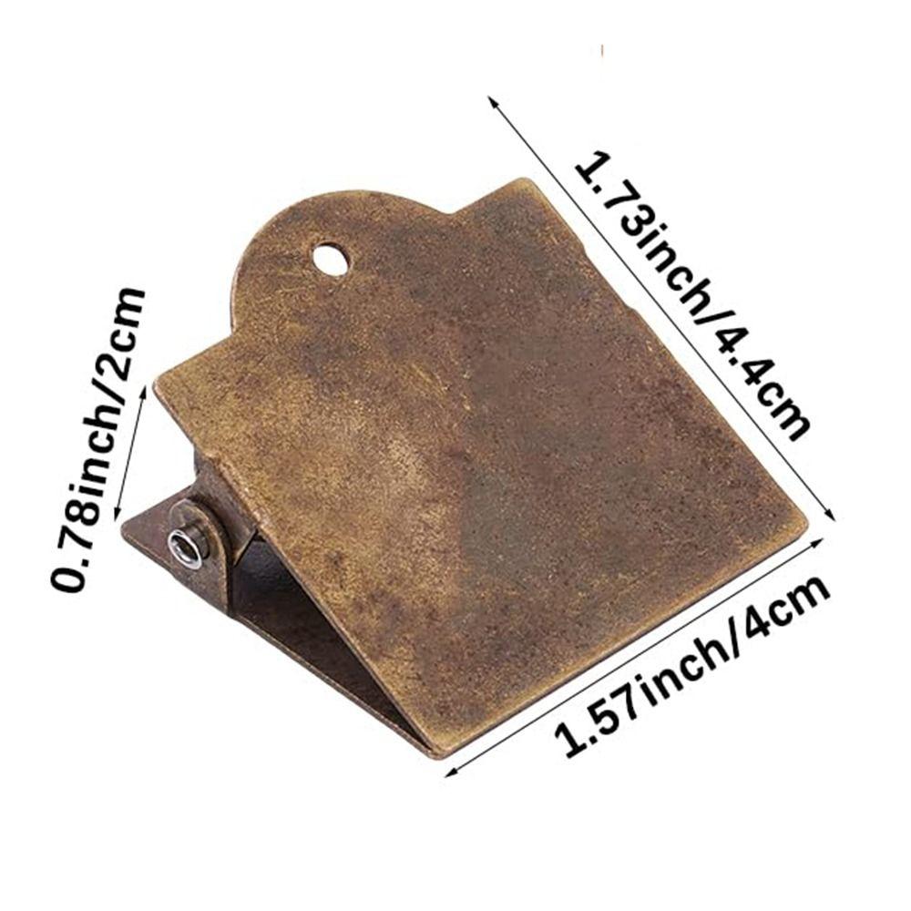 Metal Small  Binder Clamps Vintage Document File Organizer New Page Holder  Journaling