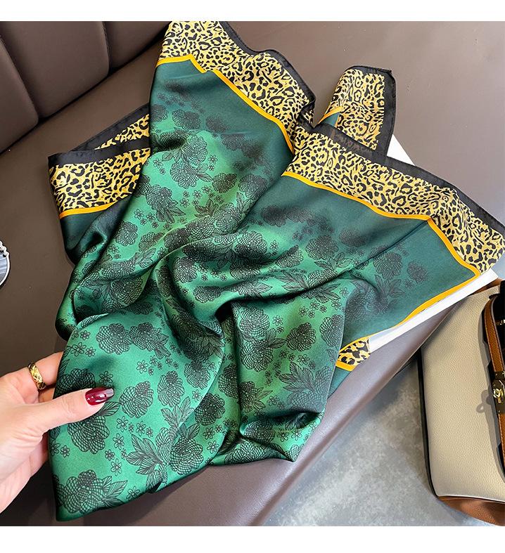 Классический шелковый шарф Женский модный квадратный шелковый шарф