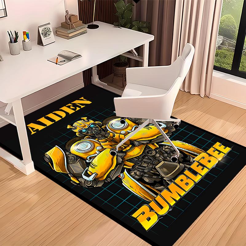 Custom personalization Bumblebee Print Area Rug - Soft, Washable Non-Slip Indoor Mat,Living Room,Home&Office Decorative Rug